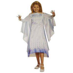 Disney Girls M (7/8)  Frozen 2 Elsa White and Blue Dress Halloween Costume